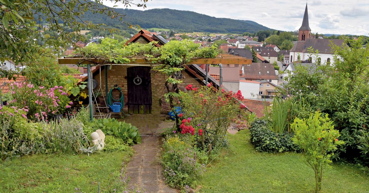 Ein Garten in Fürth geht hoch hinaus